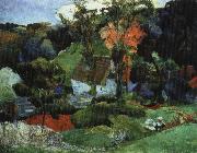 landskap, pont-aven Paul Gauguin